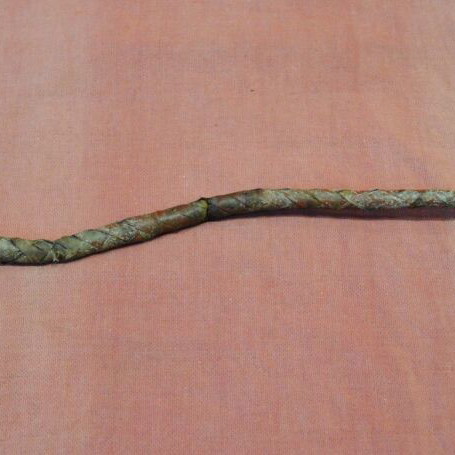 Leather officer whip from 1940s used, worn