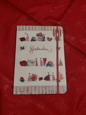 Silke Leffler “Gedanken” notebook new with romantic design