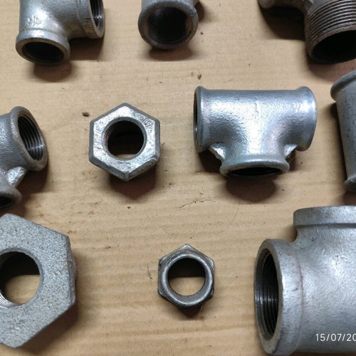 Galvanized heavy-duty hydraulic fittings new