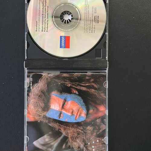 Braveheart CD soundtrack used, movie score