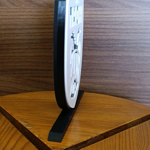 PAOK logo new with stand, 3D printed plastic