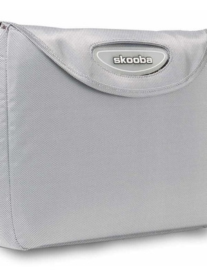 Μετατρεπόμενη τσάντα χειρός laptop Skooba Skin ασημί καινούρια