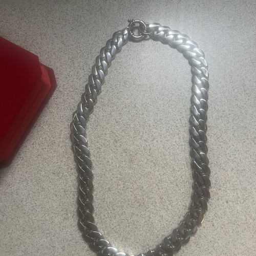 Cuban Link Chain Necklace 316L Stainless Steel 50cm New