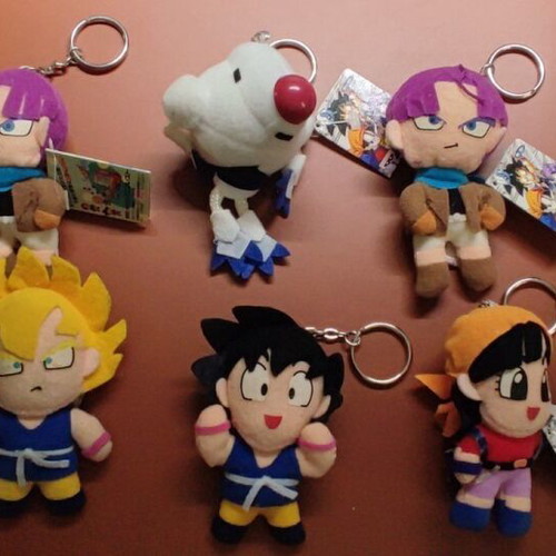 Dragon Ball GT keychain set of 6 new, multicolored