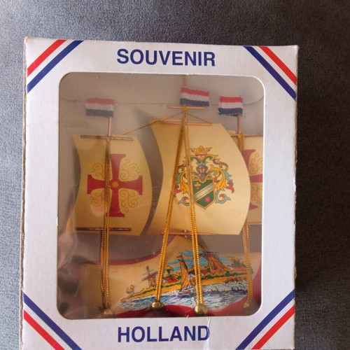 Decorative Dutch Souvenir Ship new in box