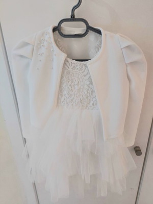 Flower girl set jacket and dress 5 years Shein like new