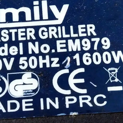 Emily Grill Electric 1600W Used