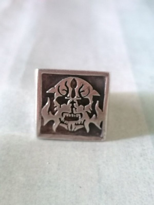 Silver 925 men's skull ring new, Rock Metal Gothic Biker style