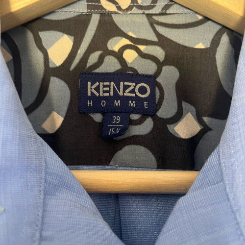 Kenzo Homme no 39 men's shirt like new, blue