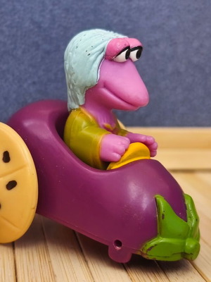 Fraggle Rock Mockey in Eggplant Car McDonald's toy like new 1988