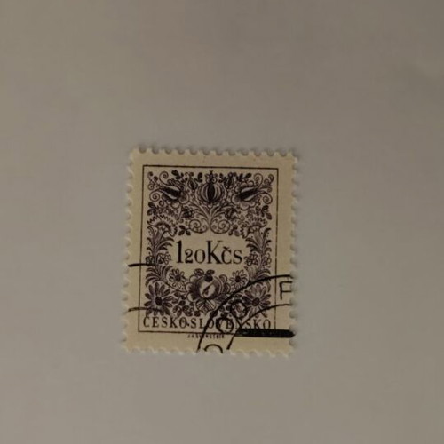 Czechoslovakia collectible stamp 120 Kčs like new