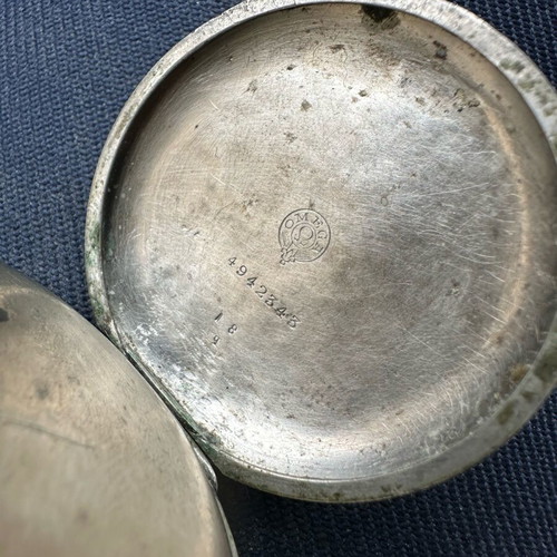 Omega Swiss Made pocket watch used, visible dial marks