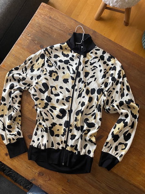 Tiger satin bomber jacket new, beige, size S