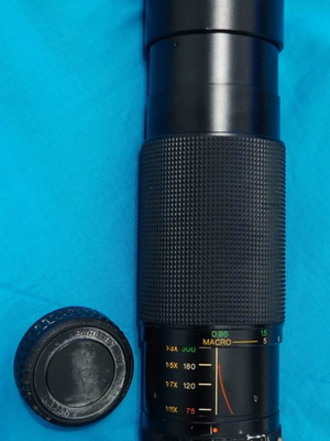 Vivitar 75-300mm f/4.5-5.6 MC Macro Focusing Zoom Lens used, Pentax P/K A mount