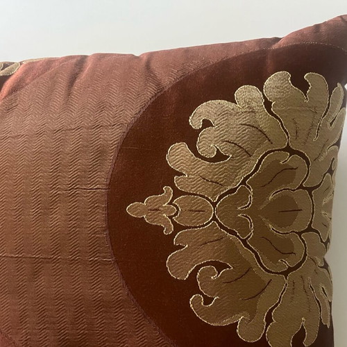 Set of pillows 40x40cm with embossed designs linen and cotton new