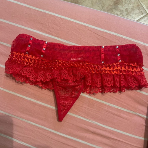 Red corset with panties new