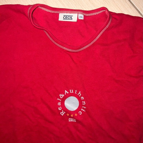 Cecil red shirt XXL like new, cotton, vintage