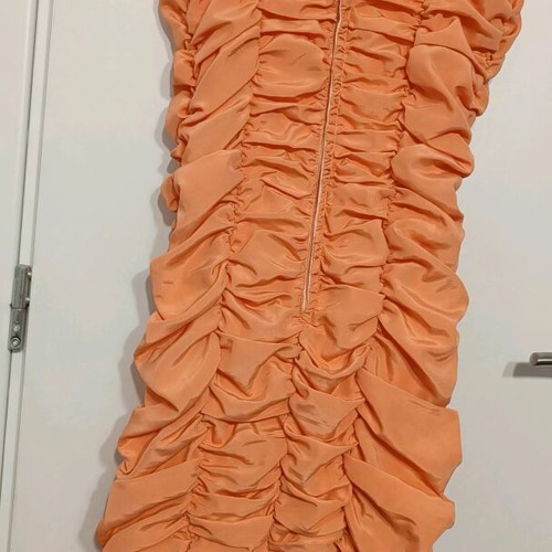 Vintage formal dress like new, peach/salmon color, small