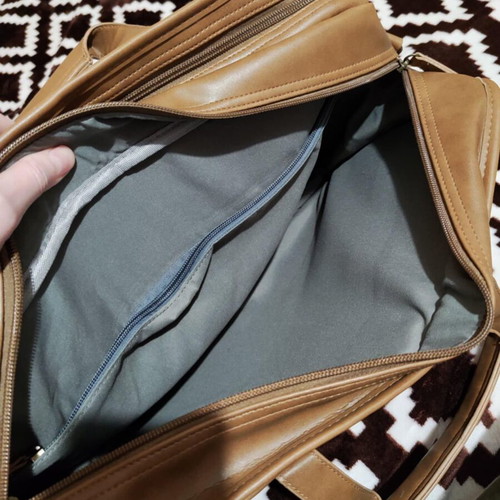 Ekphero shoulder bag new, beige and brown
