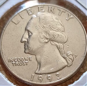 κέρμα 1/4 δολάριο 1993