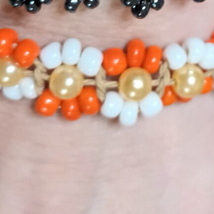 Handmade bracelets new multicolor, orange