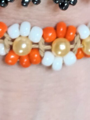 Handmade bracelets new multicolor, orange