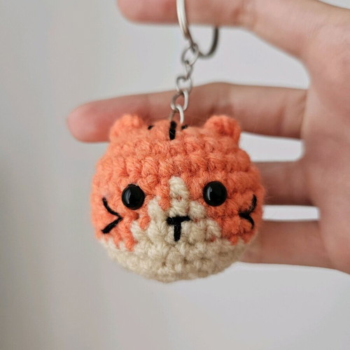 Handmade crocheted keychain new