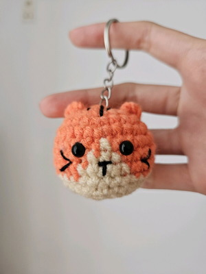 Handmade crocheted keychain new