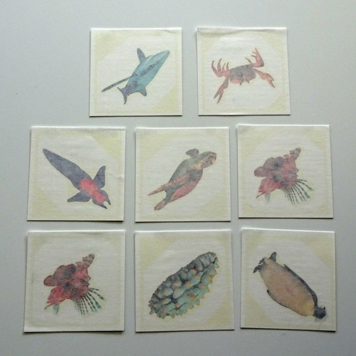 100 AB Stickers Exploring the Ocean and 8 Tattoos new