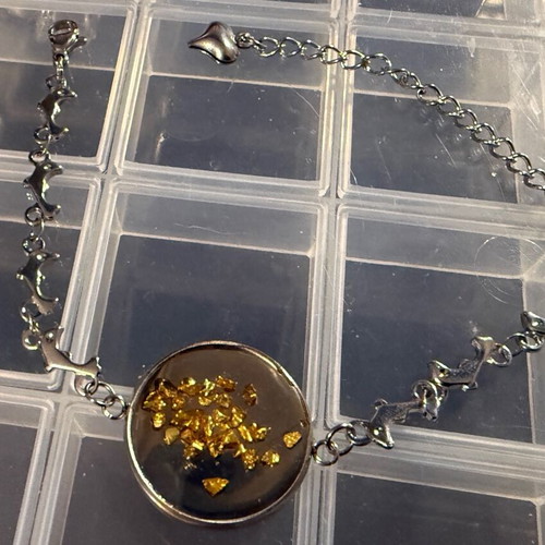 Silver bracelet made of stainless steel new