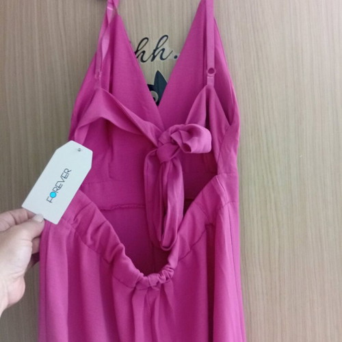 Forever one-piece jumpsuit new, black and pink, one size