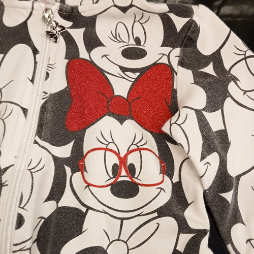 Φούτερ με φερμουάρ και κουκούλα Minnie Original Marines σαν καινούργιο, 5-6 χρόνων