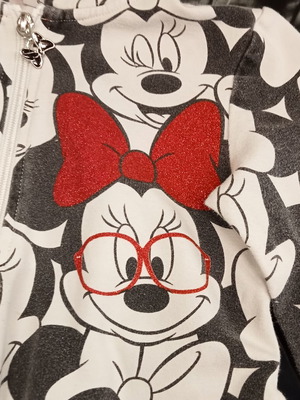 Φούτερ με φερμουάρ και κουκούλα Minnie Original Marines σαν καινούργιο, 5-6 χρόνων