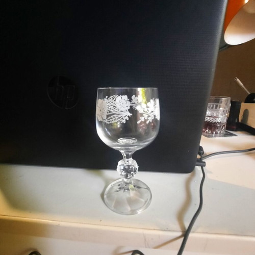 Crystal wine glasses set of 12, new
