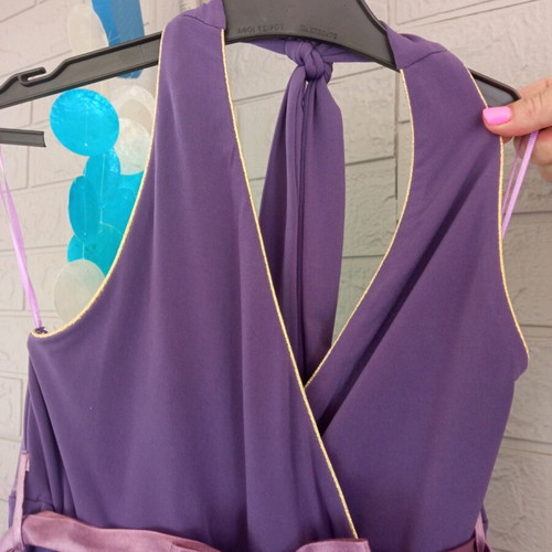 Purple y2k midi women's summer dress off-shoulder like new