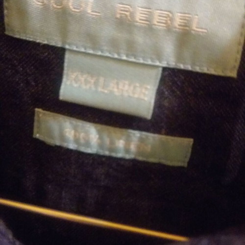 Soul Rebel winter linen shirt XXL like new, gray and blue