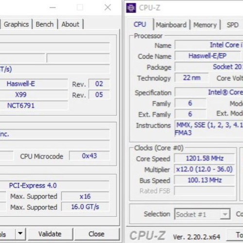CPU i7-5820K with ASRock X99 Extreme4 motherboard and Arctic 240 AIO cooler used