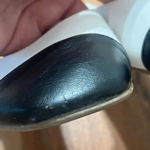 Envie Shoes ballerinas black and white, size 37, minor toe defect