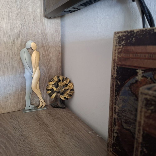 Decorative home set like new in gold, gray and black tones