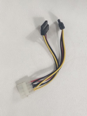 Molex σε 2x SATA καλώδιο προσαρμογέα 15εκ