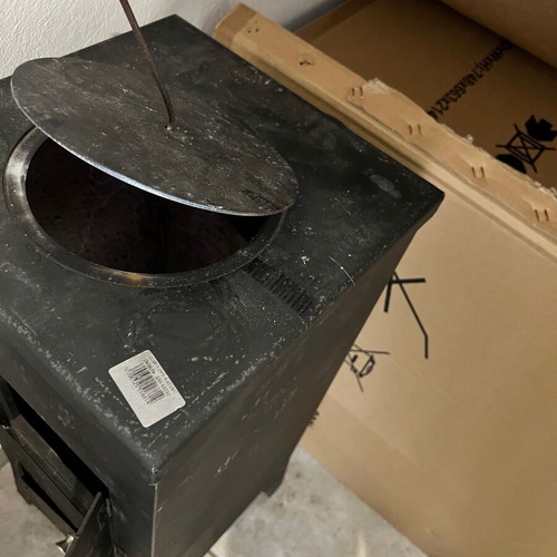 Steel wood stove, Greek made, 5.2 kW, 28x34x74 cm