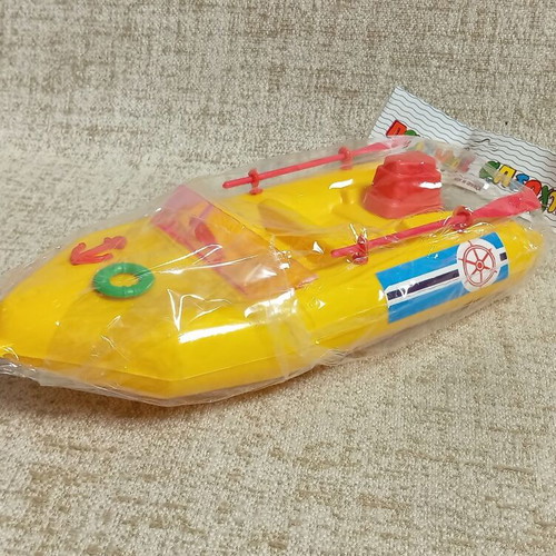 Zodiac Apergis Greek speedboat inflatable toy new green plastic