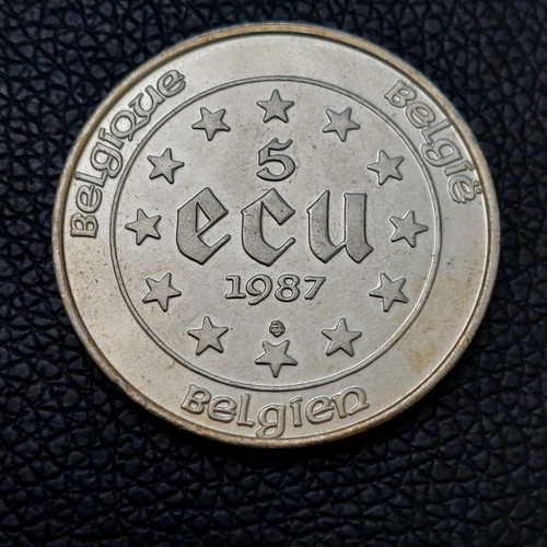 Belgium 5 ECU 1987 silver coin new