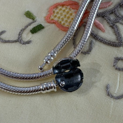 Pandora silver snake necklace, 45 cm