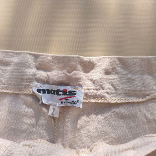 Linen pants Matis like new, small, beige, size 34-36