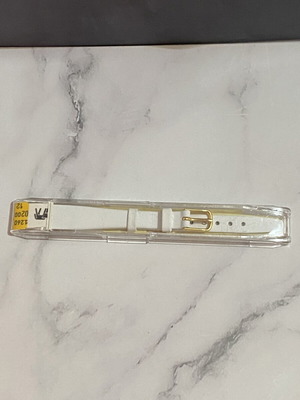 Hirsch white leather watch strap new in box
