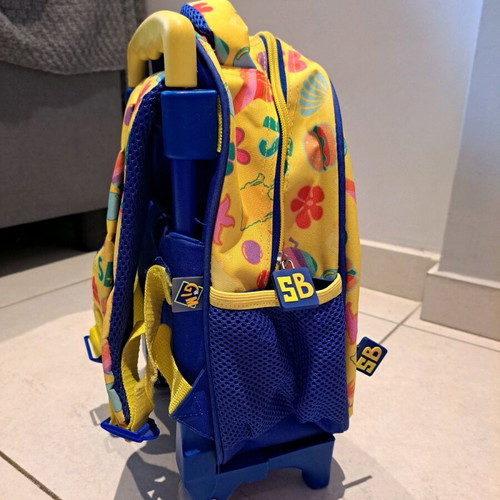 Spongebob Neon trolley bag for kindergarten GIM new