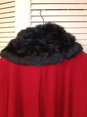 Karina Sportchic vintage wool coat red like new