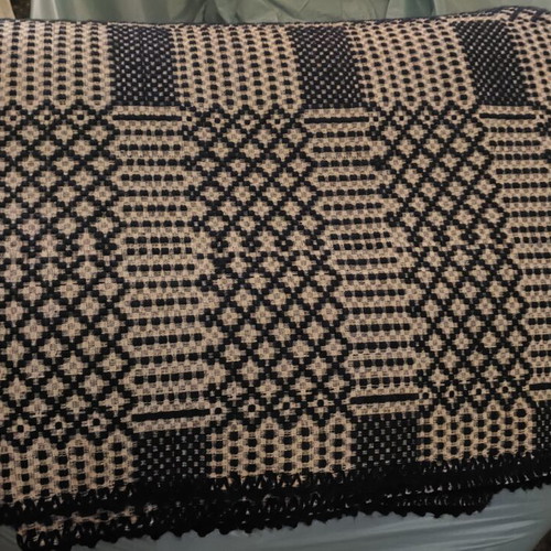 Vintage woven and knitted traditional blankets