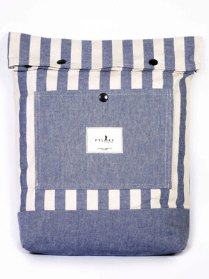 Backpack ριγέ Fylaki 100% cotton like new
